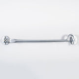 This is an image of a Carlisle Brass - Silent Pattern Cabin Hook - Satin Chrome that is availble to order from T.H Wiggans Architectural Ironmongery in Kendal in Kendal.