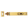 This is an image of a Carlisle Brass - Sunk Slide Flush Bolt - Polished Brass that is availble to order from T.H Wiggans Architectural Ironmongery in Kendal in Kendal.