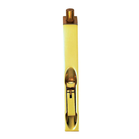This is an image of a Carlisle Brass - Lever Action Flush Bolt 152mm - Polished Brass that is availble to order from T.H Wiggans Architectural Ironmongery in Kendal in Kendal.