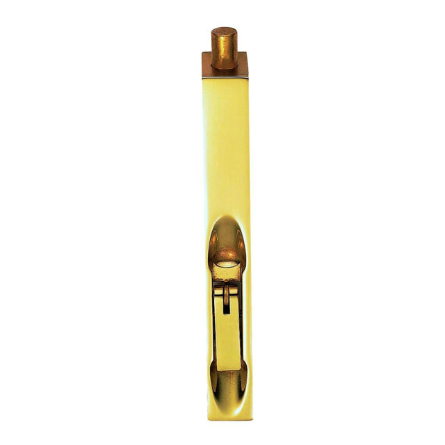 This is an image of a Carlisle Brass - Lever Action Flush Bolt 152mm - Polished Brass that is availble to order from T.H Wiggans Architectural Ironmongery in Kendal in Kendal.