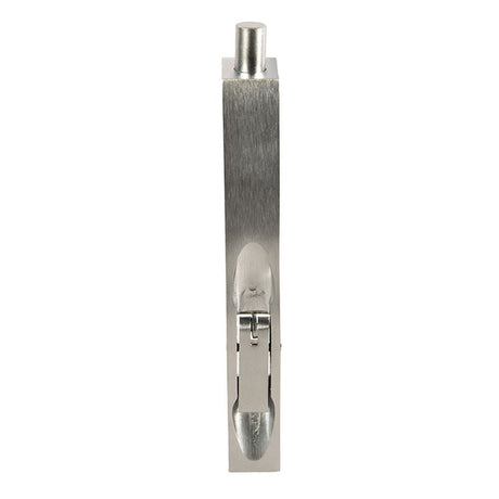 This is an image of a Carlisle Brass - Lever Action Flush Bolt 152mm - Satin Chrome that is availble to order from T.H Wiggans Architectural Ironmongery in Kendal in Kendal.