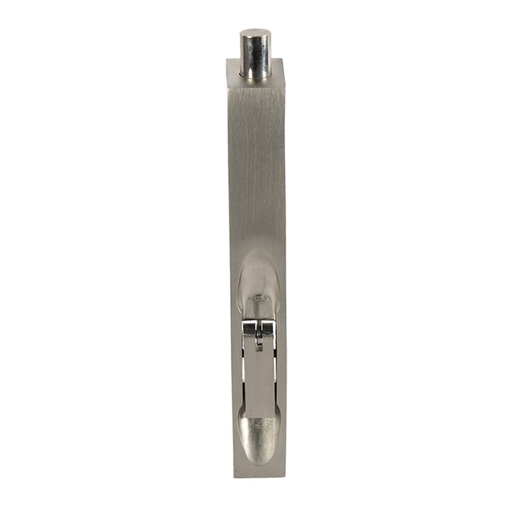 This is an image of a Carlisle Brass - Lever Action Flush Bolt 152mm - Satin Nickel that is availble to order from T.H Wiggans Architectural Ironmongery in Kendal in Kendal.