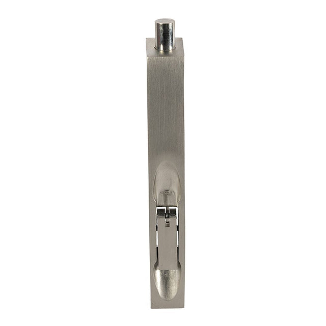 This is an image of a Carlisle Brass - Lever Action Flush Bolt 152mm - Satin Nickel that is availble to order from T.H Wiggans Architectural Ironmongery in Kendal in Kendal.