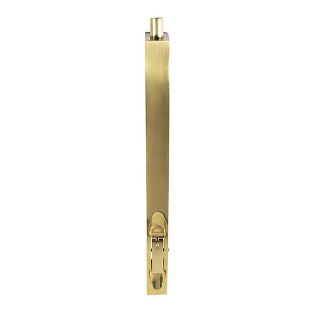 This is an image of a Carlisle Brass - Lever Action Flush Bolt 254mm - Polished Brass that is availble to order from T.H Wiggans Architectural Ironmongery in Kendal in Kendal.