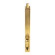 This is an image of a Carlisle Brass - Lever Action Flush Bolt 204mm - Polished Brass that is availble to order from T.H Wiggans Architectural Ironmongery in Kendal in Kendal.