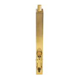 This is an image of a Carlisle Brass - Lever Action Flush Bolt 204mm - Polished Brass that is availble to order from T.H Wiggans Architectural Ironmongery in Kendal in Kendal.