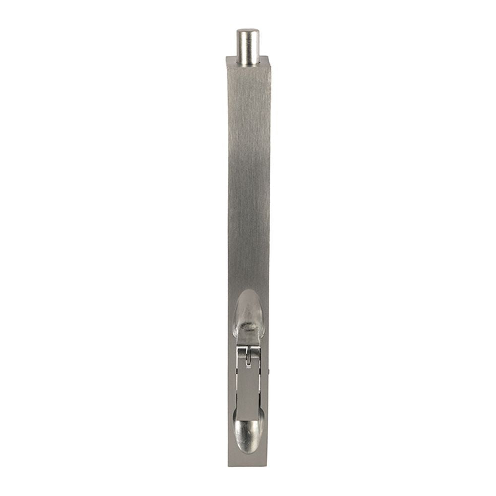 This is an image of a Carlisle Brass - Lever Action Flush Bolt 204mm - Satin Chrome that is availble to order from T.H Wiggans Architectural Ironmongery in Kendal in Kendal.