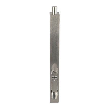 This is an image of a Carlisle Brass - Lever Action Flush Bolt 204mm - Satin Chrome that is availble to order from T.H Wiggans Architectural Ironmongery in Kendal in Kendal.