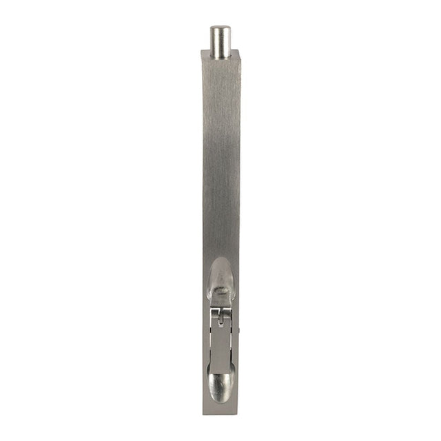 This is an image of a Carlisle Brass - Lever Action Flush Bolt 204mm - Satin Chrome that is availble to order from T.H Wiggans Architectural Ironmongery in Kendal in Kendal.