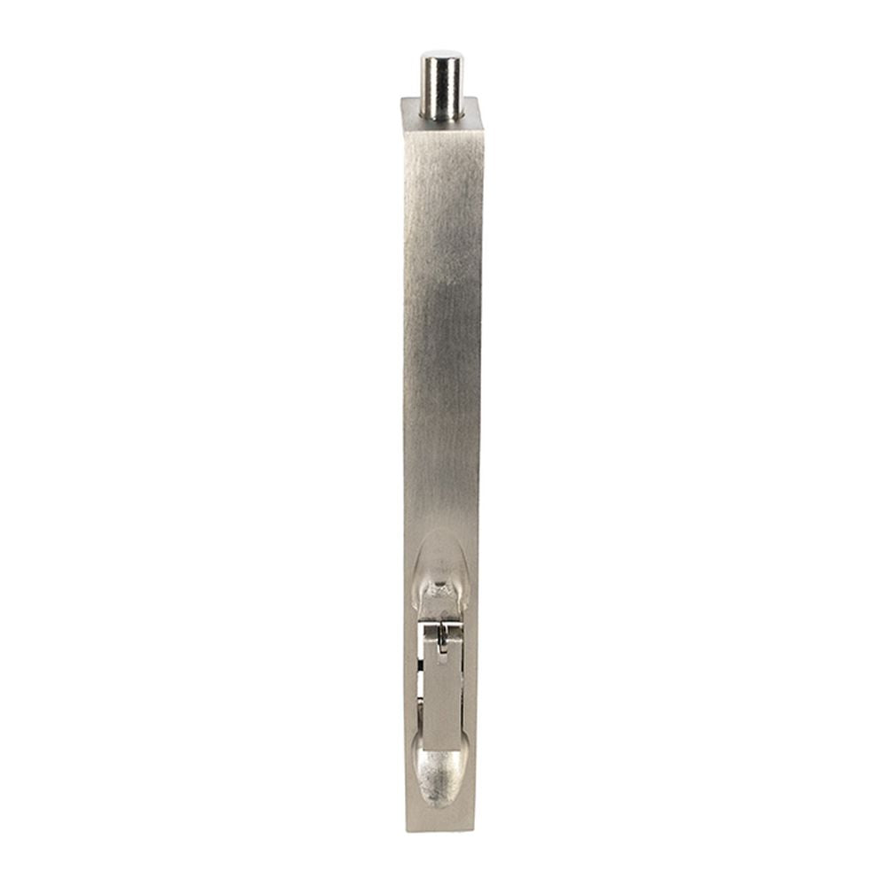 This is an image of a Carlisle Brass - Lever Action Flush Bolt 204mm - Satin Nickel that is availble to order from T.H Wiggans Architectural Ironmongery in Kendal in Kendal.