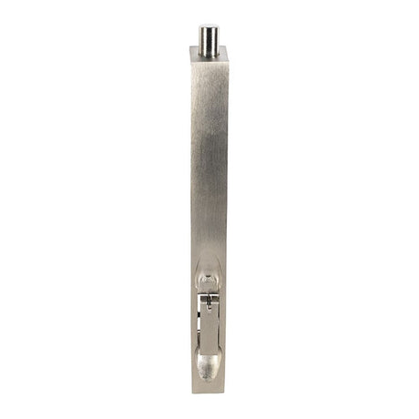 This is an image of a Carlisle Brass - Lever Action Flush Bolt 204mm - Satin Nickel that is availble to order from T.H Wiggans Architectural Ironmongery in Kendal in Kendal.
