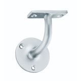 This is an image of a Carlisle Brass - Heavyweight Handrail Bracket - Satin Chrome that is availble to order from T.H Wiggans Architectural Ironmongery in Kendal in Kendal.
