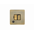 This is an image showing Eurolite Concealed 3mm Switched Fuse Spur - Antique Brass (With Black Trim) abswffob available to order from T.H. Wiggans Ironmongery in Kendal, quick delivery and discounted prices.