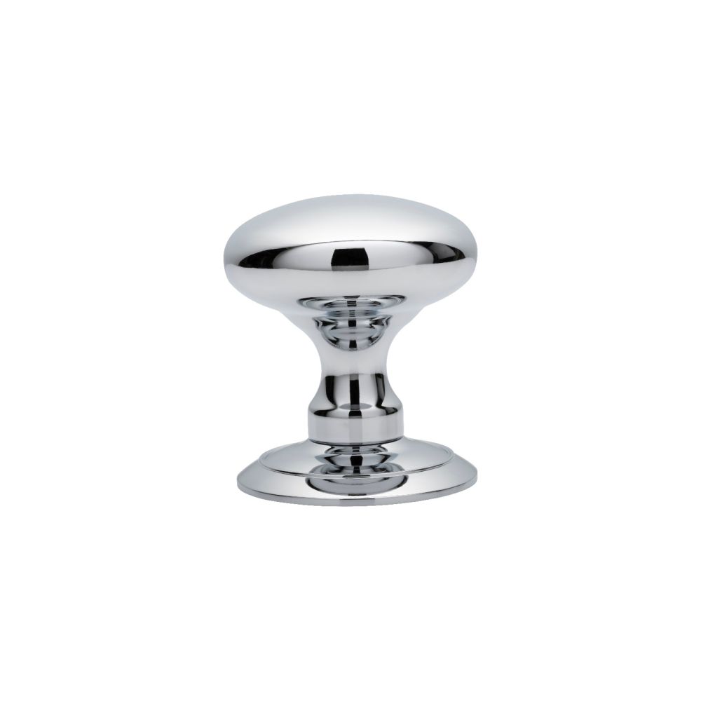 This is an image of Carlisle Brass - Ice Large Mortice Knob - Polished Chrome available to order from T.H Wiggans Architectural Ironmongery in Kendal, quick delivery and discounted prices.