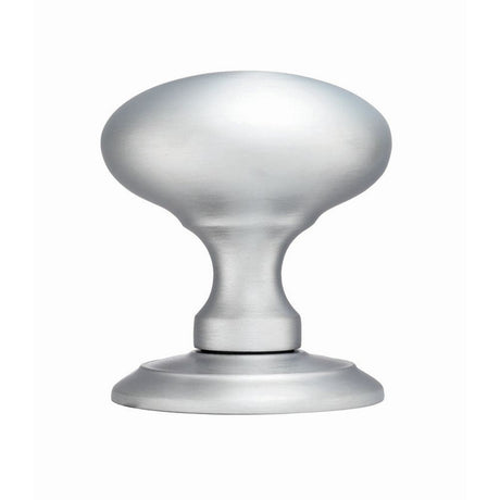 This is an image of Carlisle Brass - Ice Large Mortice Knob - Satin Chrome available to order from T.H Wiggans Architectural Ironmongery in Kendal, quick delivery and discounted prices.