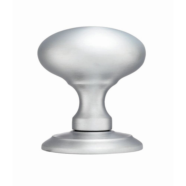 This is an image of Carlisle Brass - Ice Large Mortice Knob - Satin Chrome available to order from T.H Wiggans Architectural Ironmongery in Kendal, quick delivery and discounted prices.