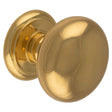 This is an image of Carlisle Brass - Large Centre Door Knob - Polished Brass available to order from T.H Wiggans Architectural Ironmongery in Kendal, quick delivery and discounted prices.