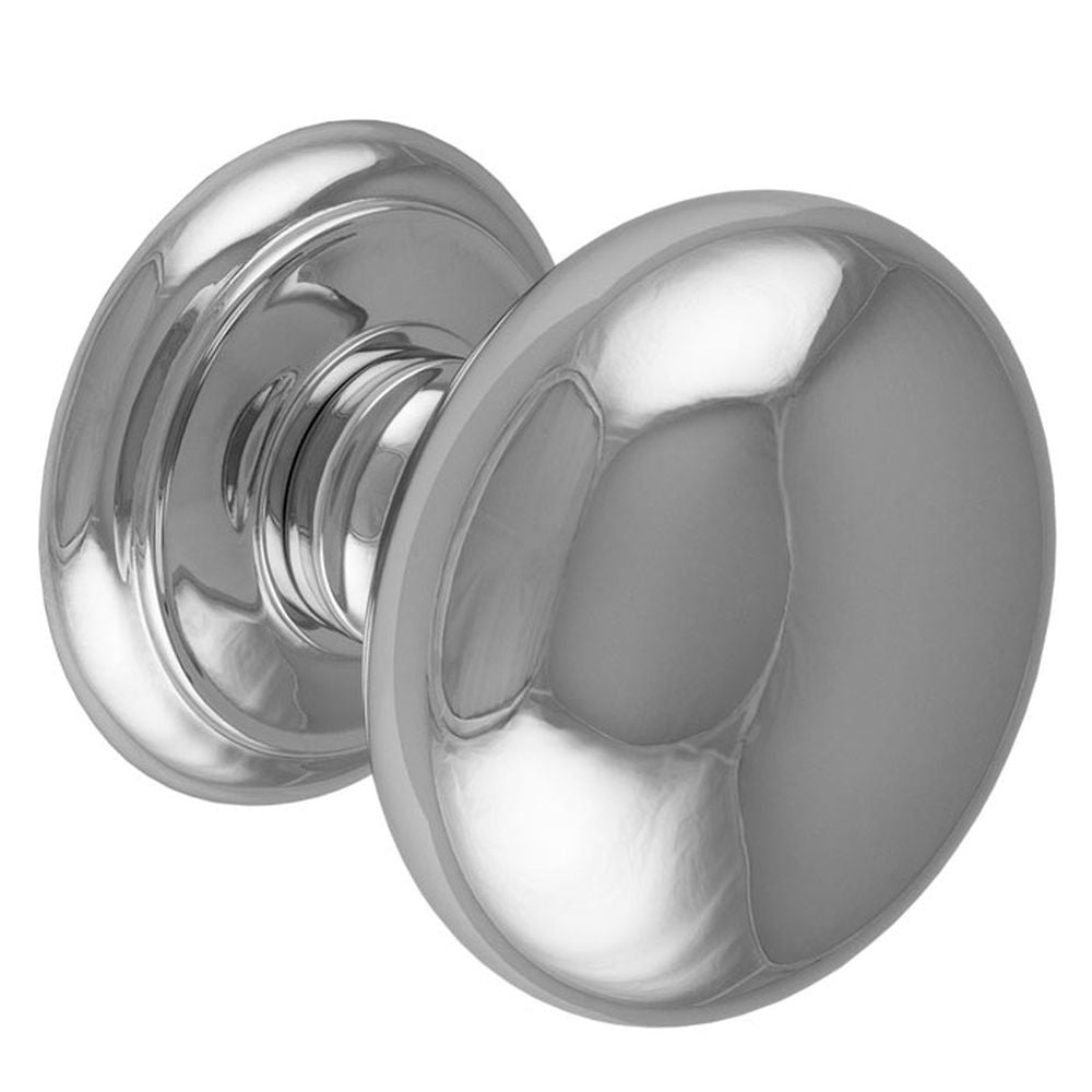 This is an image of Carlisle Brass - Large Centre Door Knob - Polished Chrome available to order from T.H Wiggans Architectural Ironmongery in Kendal, quick delivery and discounted prices.