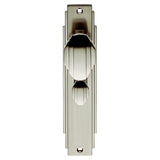 This is an image of Carlisle Brass - Art Deco Knob on WC Backplate - Satin Nickel available to order from T.H Wiggans Architectural Ironmongery in Kendal, quick delivery and discounted prices.