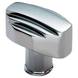 This is an image of a Carlisle Brass - Art Deco Knob - Polished Chrome that is availble to order from T.H Wiggans Architectural Ironmongery in Kendal in Kendal.