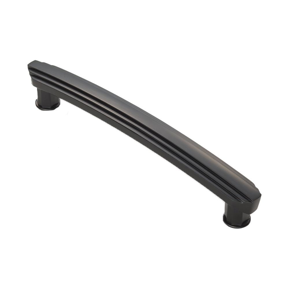 This is an image of a Carlisle Brass - Art Deco Handle - Matt Black that is availble to order from T.H Wiggans Architectural Ironmongery in Kendal in Kendal.