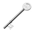 This is an image of a Eurospec - 1 Key For Fire Brigade Lock - Nickel Plated that is availble to order from T.H Wiggans Architectural Ironmongery in Kendal.