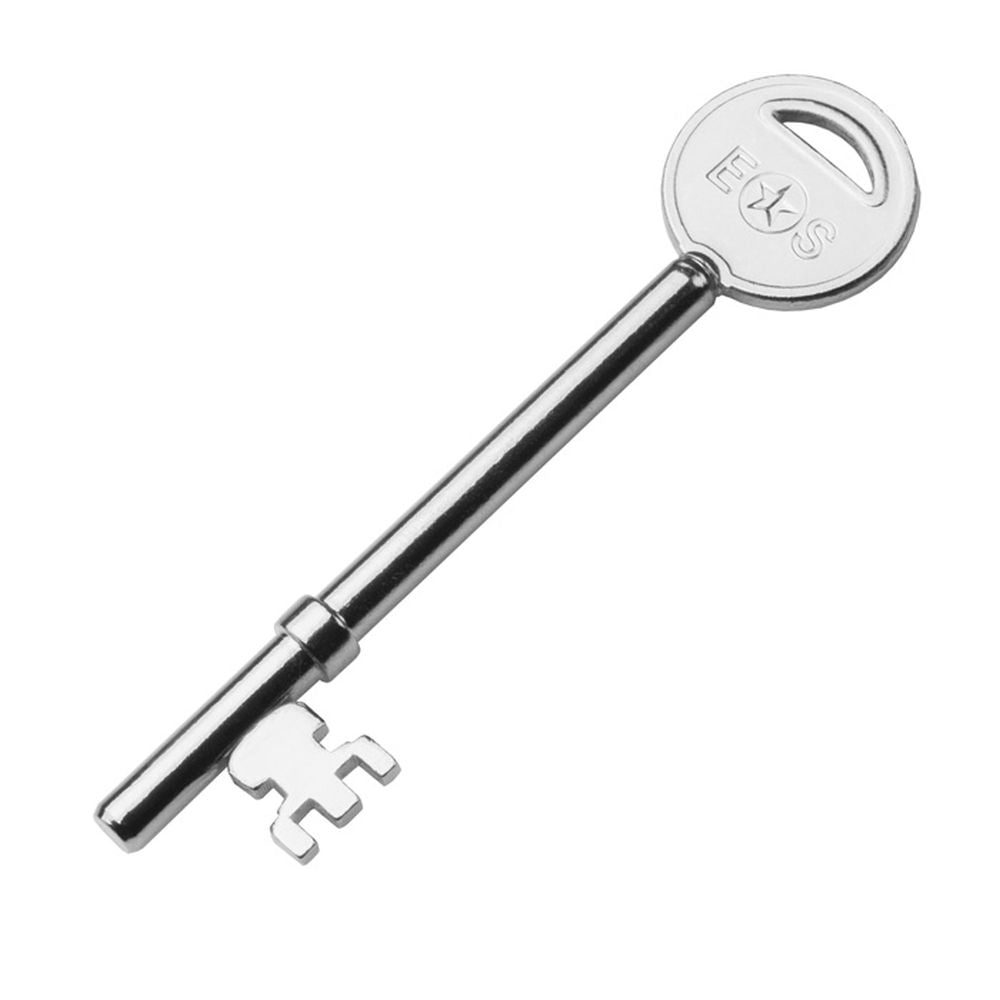 This is an image of a Eurospec - 1 Key For Fire Brigade Lock - Nickel Plated that is availble to order from T.H Wiggans Architectural Ironmongery in Kendal.