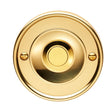 This is an image of Carlisle Brass - Round Bell Push - Polished Brass available to order from T.H Wiggans Architectural Ironmongery in Kendal, quick delivery and discounted prices.