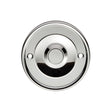 This is an image of Carlisle Brass - Round Bell Push - Polished Chrome available to order from T.H Wiggans Architectural Ironmongery in Kendal, quick delivery and discounted prices.