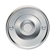 This is an image of Carlisle Brass - Round Bell Push - Satin Chrome available to order from T.H Wiggans Architectural Ironmongery in Kendal, quick delivery and discounted prices.