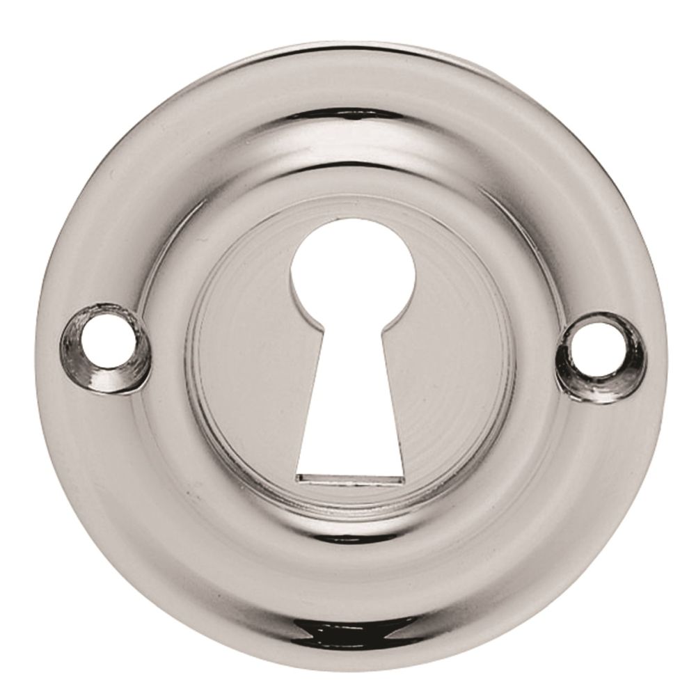 This is an image of Carlisle Brass - Small Escutcheon - Polished Chrome available to order from T.H Wiggans Architectural Ironmongery in Kendal, quick delivery and discounted prices.