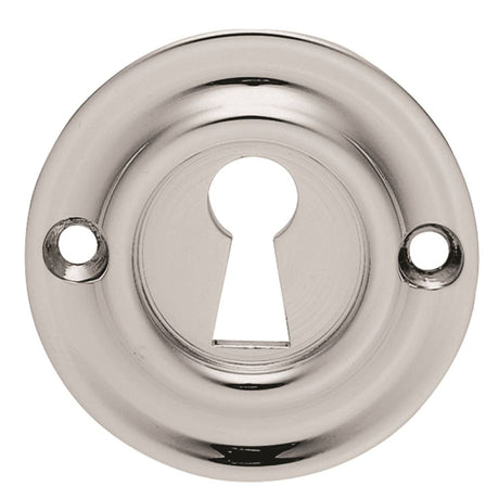 This is an image of Carlisle Brass - Small Escutcheon - Polished Chrome available to order from T.H Wiggans Architectural Ironmongery in Kendal, quick delivery and discounted prices.
