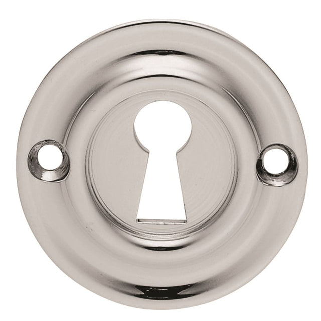 This is an image of Carlisle Brass - Small Escutcheon - Polished Chrome available to order from T.H Wiggans Architectural Ironmongery in Kendal, quick delivery and discounted prices.