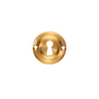 This is an image of Carlisle Brass - Small Escutcheon - Satin Brass available to order from T.H Wiggans Architectural Ironmongery in Kendal, quick delivery and discounted prices.