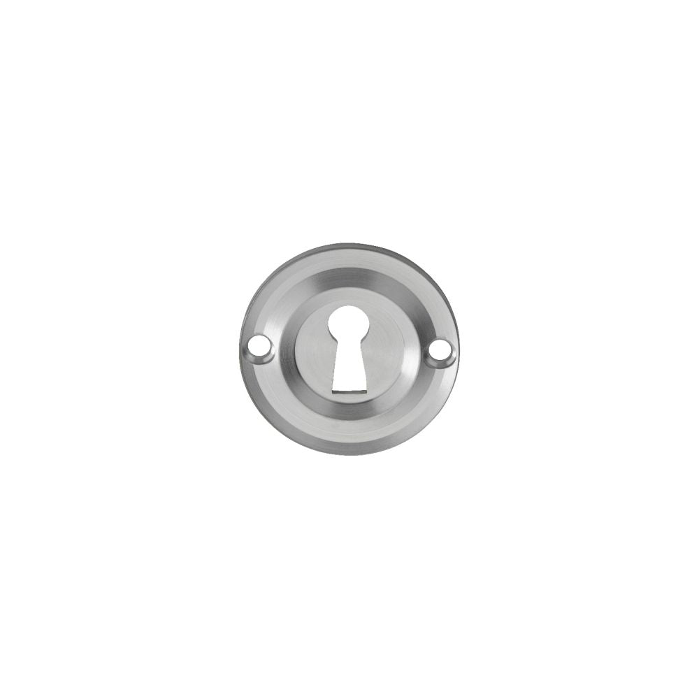 This is an image of Carlisle Brass - Small Escutcheon - Satin Chrome available to order from T.H Wiggans Architectural Ironmongery in Kendal, quick delivery and discounted prices.