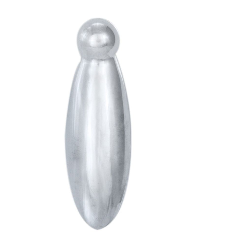 This is an image of Carlisle Brass - Pear Drop Covered Escutcheon - Satin Chrome available to order from T.H Wiggans Architectural Ironmongery in Kendal, quick delivery and discounted prices.