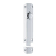 This is an image of a Carlisle Brass - Surface Bolt 102mm - Polished Chrome that is availble to order from T.H Wiggans Architectural Ironmongery in Kendal in Kendal.