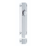 This is an image of a Carlisle Brass - Surface Bolt 156mm - Polished Chrome that is availble to order from T.H Wiggans Architectural Ironmongery in Kendal in Kendal.