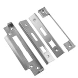 This is an image of a Eurospec - BS Rebate Set (Sash Lock) - Satin Stainless Steel that is availble to order from T.H Wiggans Architectural Ironmongery in Kendal.