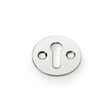 This is an image showing Alexander & Wilks Victorian Standard Profile Escutcheon - Polished Nickel aw399pn available to order from T.H Wiggans Ironmongery in Kendal, quick delivery and discounted prices.