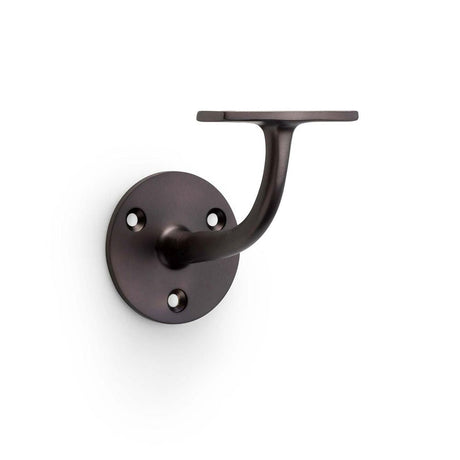 This is an image showing Alexander & Wilks Architectural Handrail Bracket - Dark Bronze aw750dbz available to order from T.H Wiggans Ironmongery in Kendal, quick delivery and discounted prices.