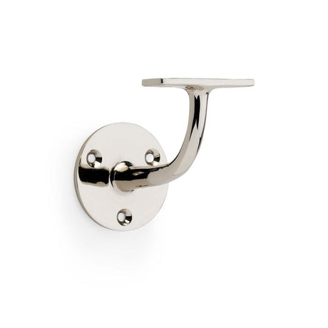 This is an image showing Alexander & Wilks Architectural Handrail Bracket - Polished Nickel aw750pn available to order from T.H Wiggans Ironmongery in Kendal, quick delivery and discounted prices.