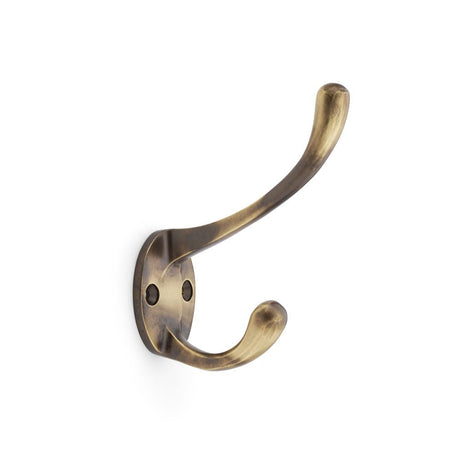 This is an image showing Alexander & Wilks Victorian Hat and Coat Hook - Antique Brass aw770ab available to order from T.H Wiggans Ironmongery in Kendal, quick delivery and discounted prices.