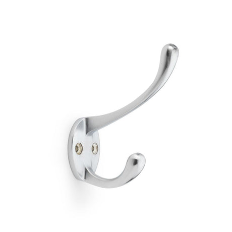 This is an image showing Alexander & Wilks Victorian Hat and Coat Hook - Satin Chrome aw770sc available to order from T.H Wiggans Ironmongery in Kendal, quick delivery and discounted prices.