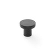 This is an image showing Alexander & Wilks Hanover Knurled Circular Cupboard Knob - Black - 30mm aw802-30-bl available to order from T.H Wiggans Ironmongery in Kendal, quick delivery and discounted prices.