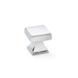 This is an image showing Alexander & Wilks Jesper Square Cupboard Knob - Polished Chrome aw806-30-pc available to order from T.H Wiggans Ironmongery in Kendal, quick delivery and discounted prices.