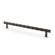 This is an image showing Alexander & Wilks Crispin Bamboo T-bar Cupboard Pull Handle - Dark Bronze PVD - 224mm Centres aw809b-224-dbzpvd available to order from T.H Wiggans Ironmongery in Kendal, quick delivery and discounted prices.