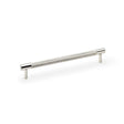 This is an image showing Alexander & Wilks Brunel Knurled T-Bar Cupboard Handle - Polished Nickel - Centres 192mm aw810-192-pn available to order from T.H Wiggans Ironmongery in Kendal, quick delivery and discounted prices.