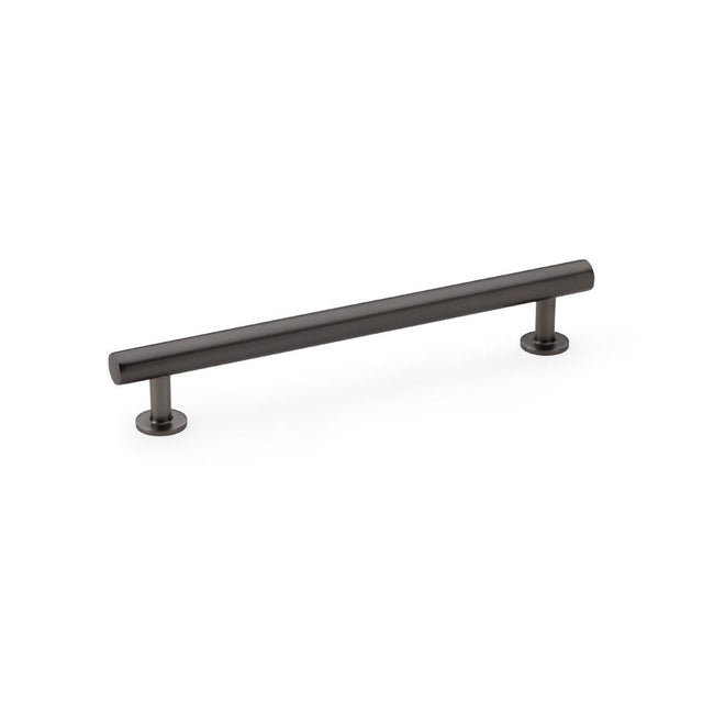 This is an image showing Alexander & Wilks Round T-Bar Cabinet Pull Handle - Dark Bronze - Centres 160mm aw814-160-dbz available to order from T.H Wiggans Ironmongery in Kendal, quick delivery and discounted prices.