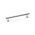 This is an image showing Alexander & Wilks Round T-Bar Cabinet Pull Handle - Polished Nickel - Centres 160mm aw814-160-pn available to order from T.H Wiggans Ironmongery in Kendal, quick delivery and discounted prices.